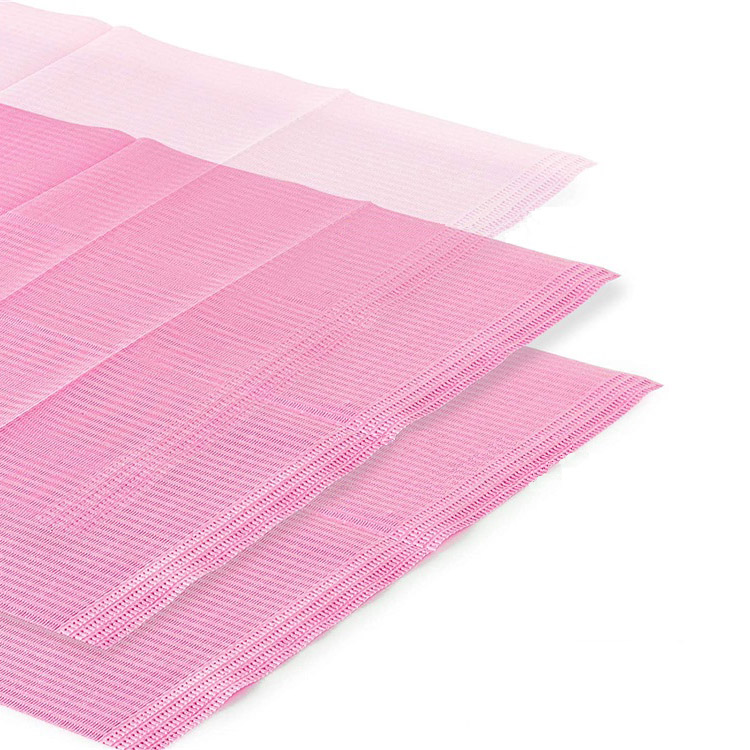 Disposable Dental bib Pink Waterproof