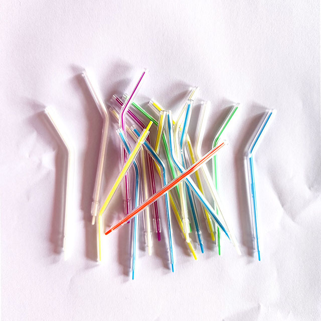 Disposable Dental 3-Way Air Water Syringe Tips – Triple Nozzle Plastic Spray Tubes for Dental Clinics (100/250pcs)