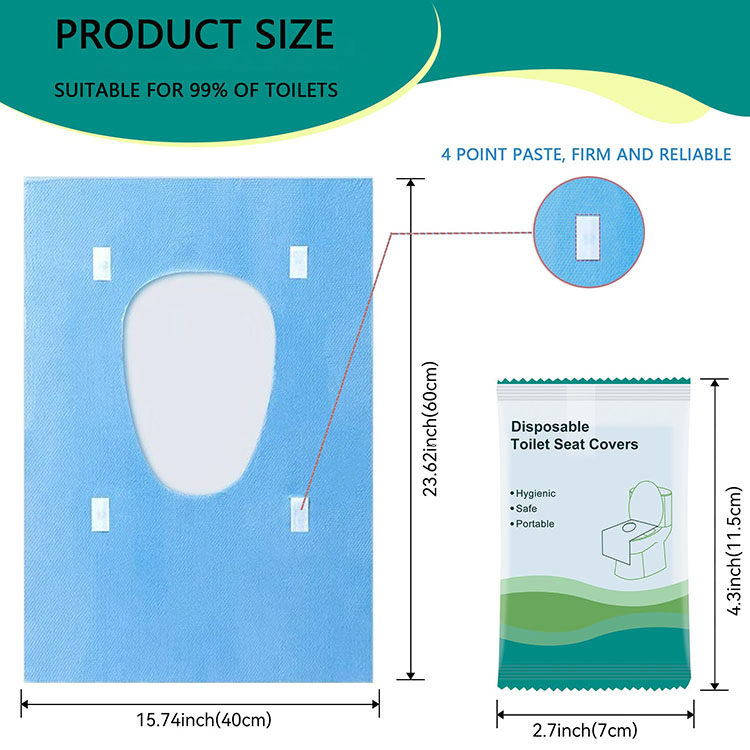 Travel Disposable PE Film Toilet Seat Covers