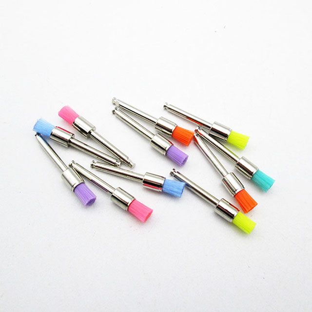 Disposable Dental Polishing Brush Prophy Brush for Teeth Cleaning – Nylon Bristles, Cup & Point Type